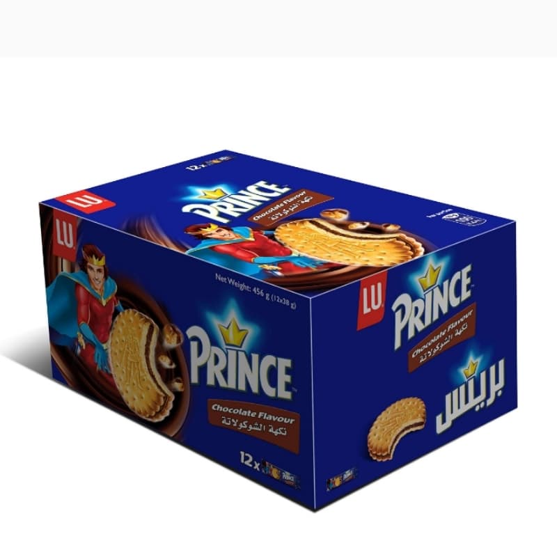 prince cholate snacks pack box