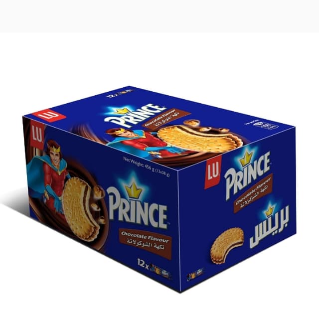 prince cholate snacks pack box