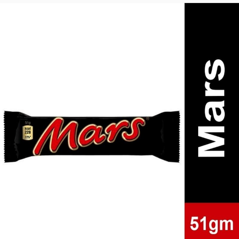 mars chocolate bar 51 gm