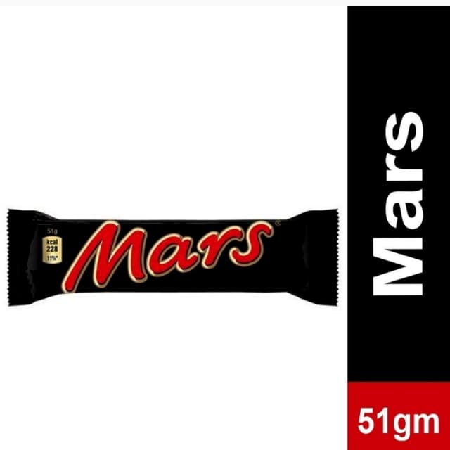 mars chocolate bar 51 gm